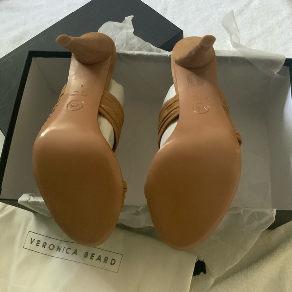 NIB Veronica Beard Orla Scrunched Suede Sandal - Picture 10 of 14